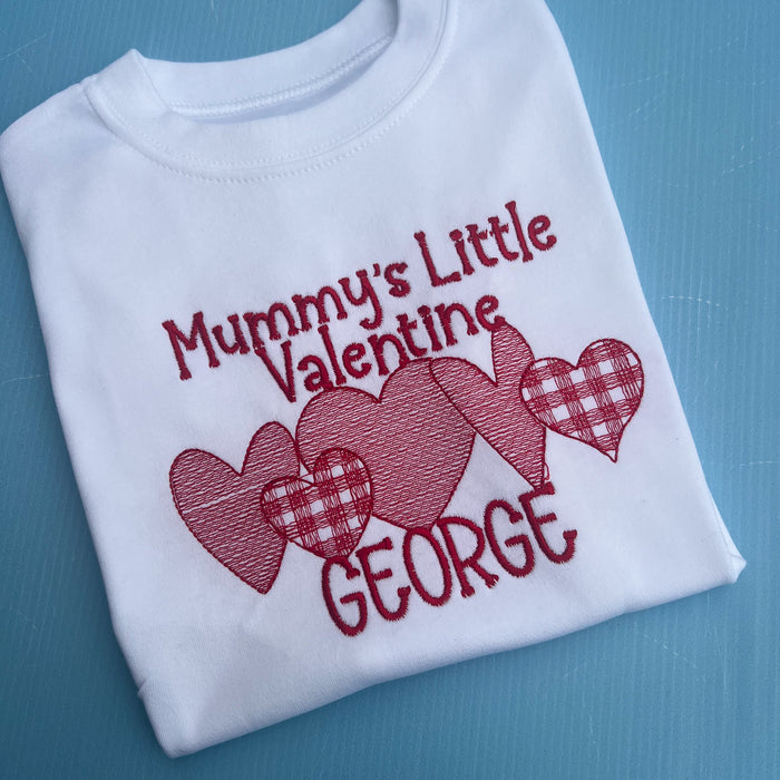 Mummys little Valentine Heart Design Sweatshirt