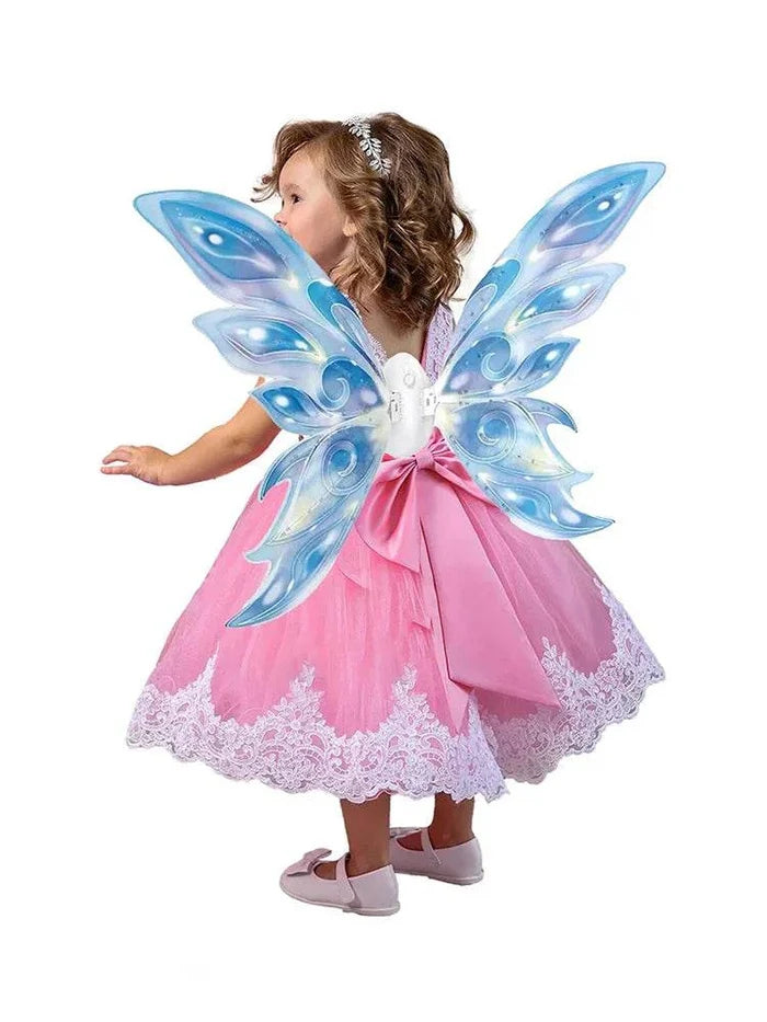Musical Lightup Moving Butterfly Fairy Wings - thefancydress.co.uk
