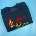 Navy Jumper with Nutcracker