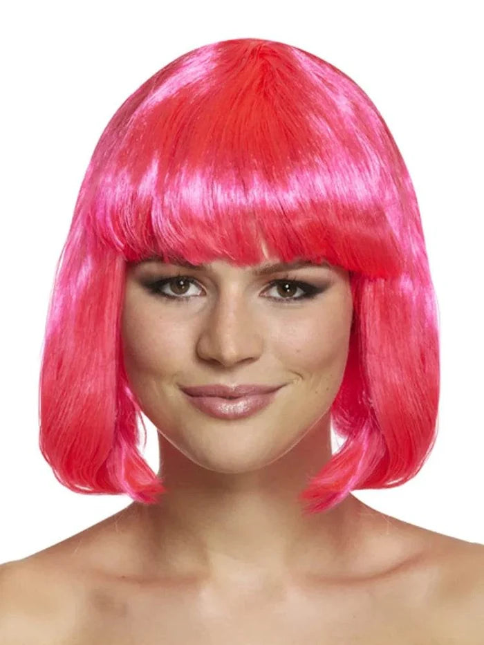 Neon Bob Wig - thefancydress.co.uk