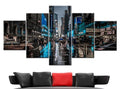 Night Cityscape Wall Art Decor Canvas Printing - BlueArtDecor