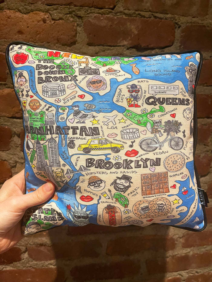 NYC Map Pillow
