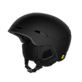 Black helmet with a visible brand logo on a white background