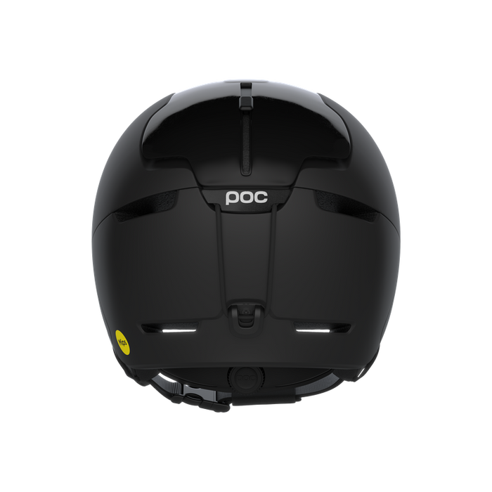 Black helmet with POC logo on a white background