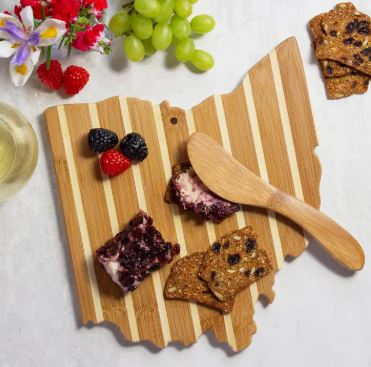 Ohio Charcuterie Board & Spreader Set