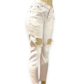 One Teaspoons White Mid Rise Skinny Jeans