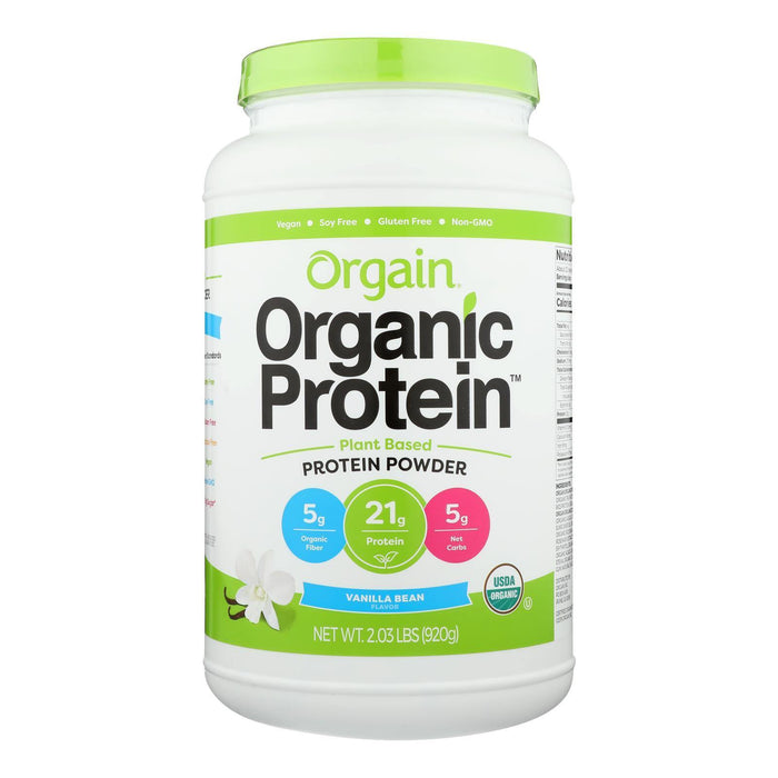 Orgain Organic Protein – Vanilla Bean, Plant-Based 2.03 lb