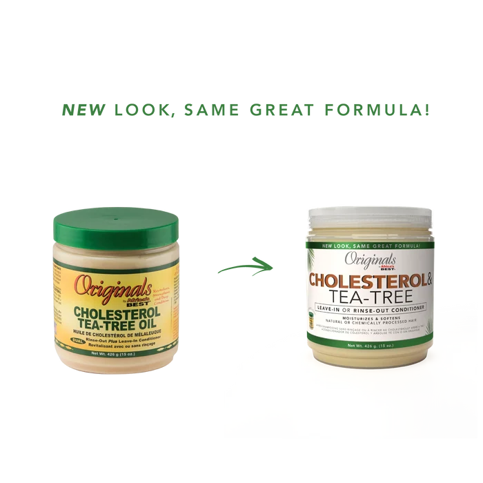 Originals by Africa's Best Cholesterol & Tea Tree Oil Leave-In or Rinse-Out Conditioner 15oz