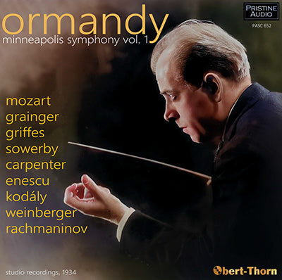 ORMANDY Complete Minneapolis Symphony, Vol. 1 (1934) - PASC652 - CD