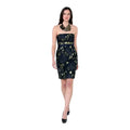 Ornate Navy Gold Formal Evening Dress by Elie Tahari