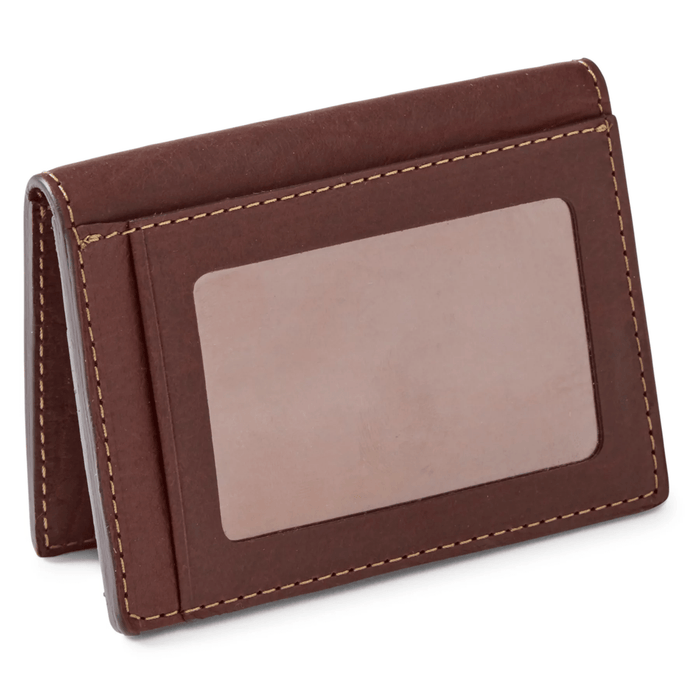 Orvis Bison Leather Card Carrier Orvis Brown Wallets Rivers and Glen Trading Co