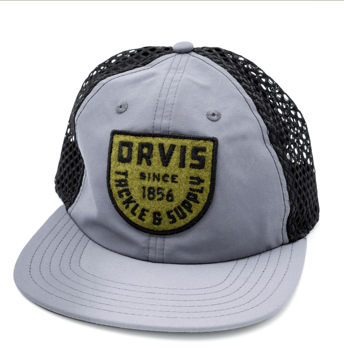 Orvis Flats Trucker Orvis Titanium Headwear Rivers and Glen Trading Co