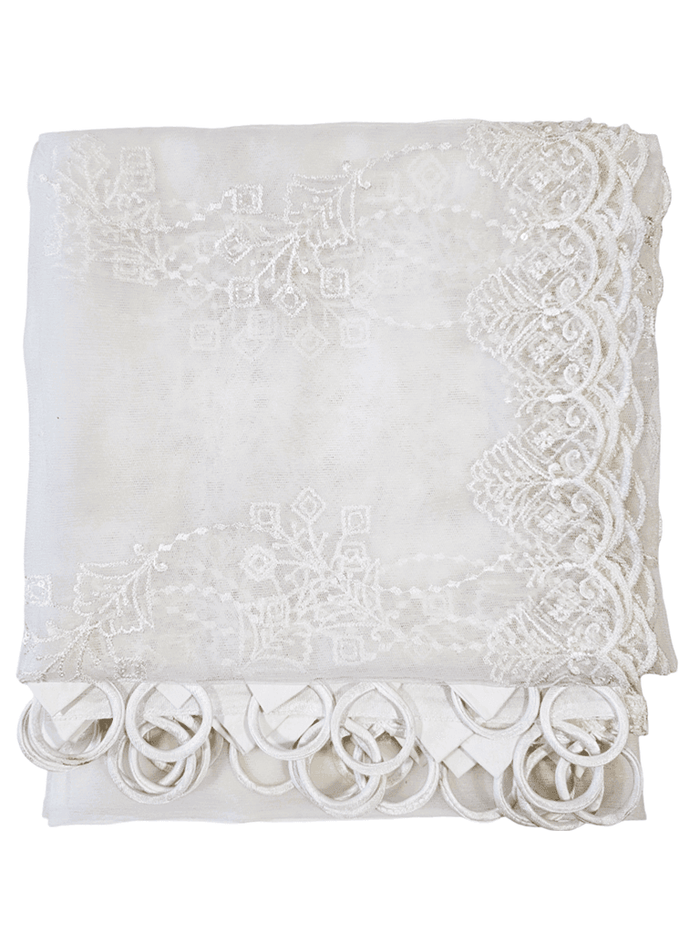 Pakistani Indian Embroided Net Dupatta - thefancydress.co.uk