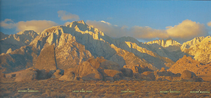 Panoramic Mt. Whitney Range Postcard
