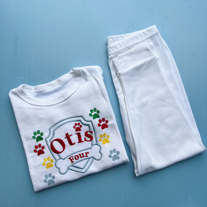 Paw Patrol Inspired Birthday Pyjamas