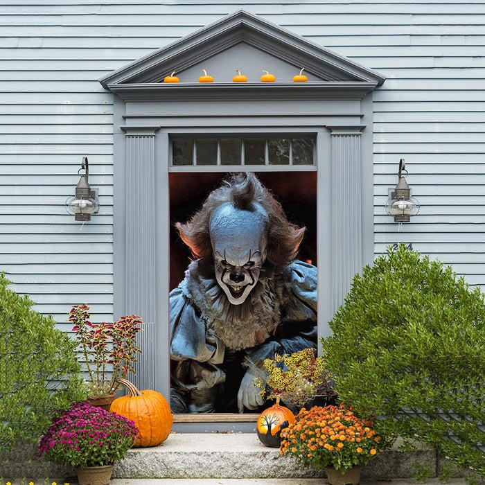 DoorFoto Door Cover Pennywise Scary Door Cover