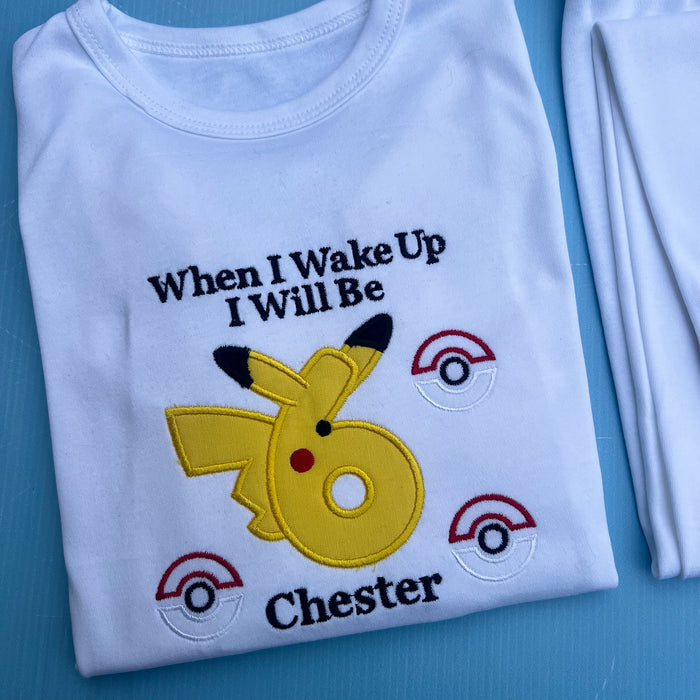 Pikatchu Inspired Birthday Pyjamas