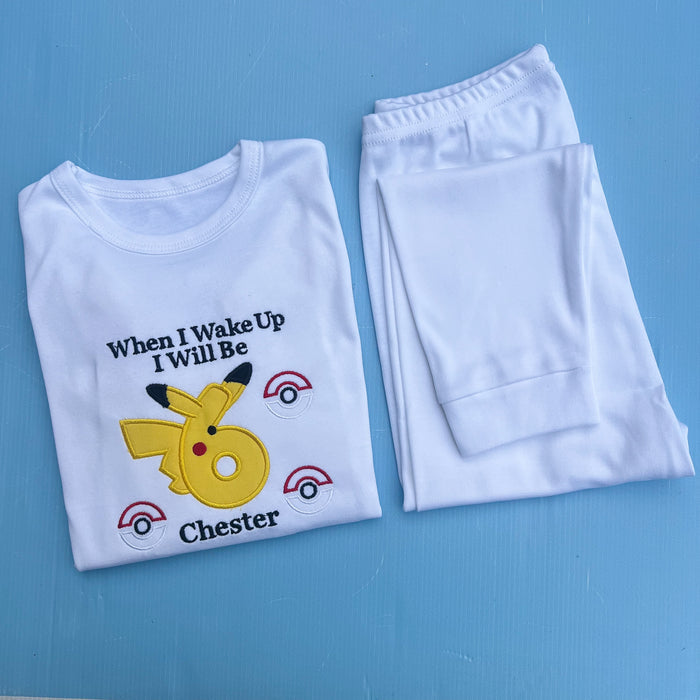 Pikatchu Inspired Birthday Pyjamas