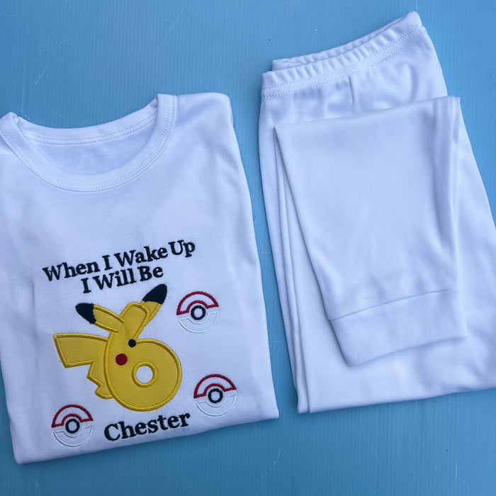 Pikatchu Inspired Birthday Pyjamas