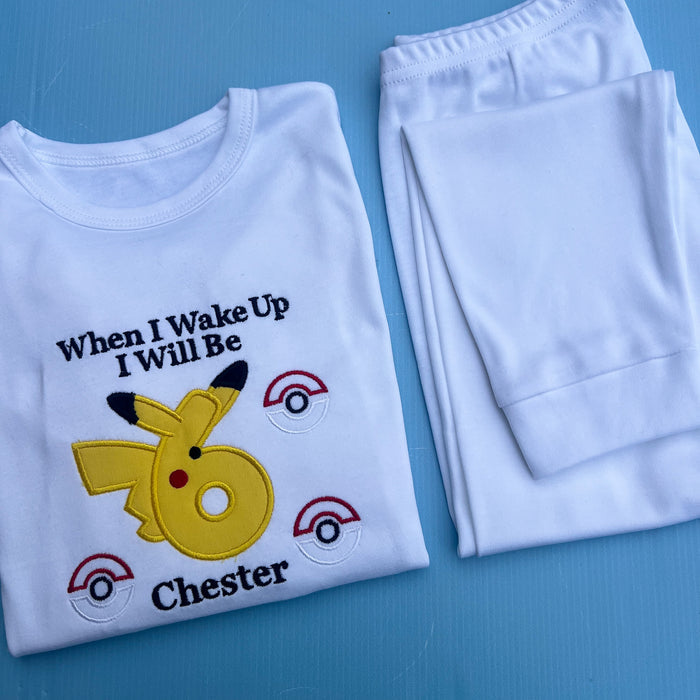 Pikatchu Inspired Birthday Pyjamas
