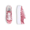 Pink Velvet Lace Up Kicks JC
