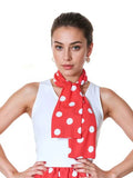 Polka Dot Scarf (111 Cm) - thefancydress.co.uk