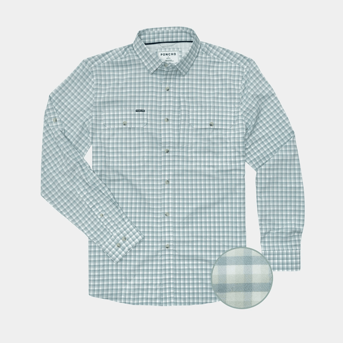 Poncho The Amberjack Poncho Men's Long Sleeve Button Down Shirts Rivers and Glen Trading Co