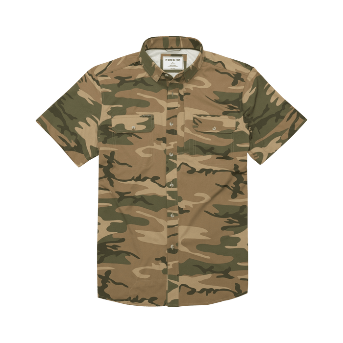 Poncho The Cordoba Poncho Men's Short Sleeve Button Down Shirts Rivers and Glen Trading Co