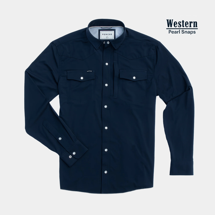 Poncho The Pacifico Poncho Men's Long Sleeve Button Down Shirts Rivers and Glen Trading Co