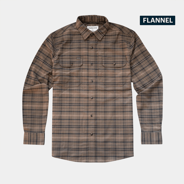 Poncho The Sierra Poncho Men's Long Sleeve Button Down Shirts Rivers and Glen Trading Co