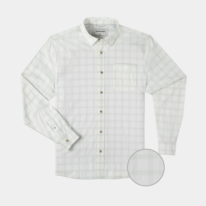 Poncho The St. Simons Poncho Men's Long Sleeve Button Down Shirts Rivers and Glen Trading Co