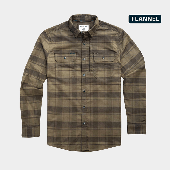 Poncho The Telluride Poncho Men's Long Sleeve Button Down Shirts Rivers and Glen Trading Co