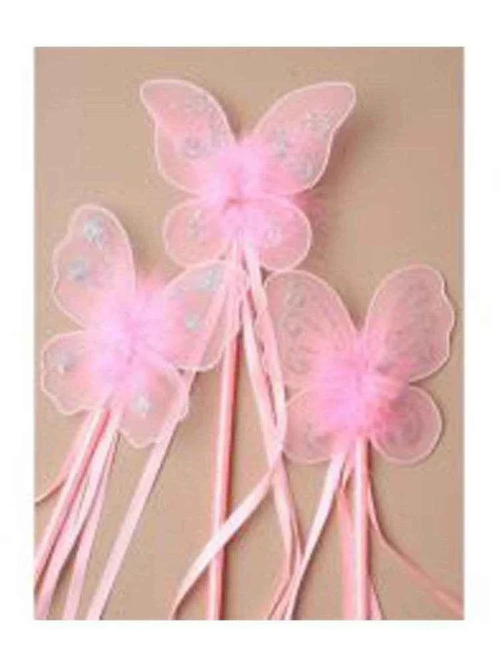 Princess Pink Butterfly Festival Fairy Wand