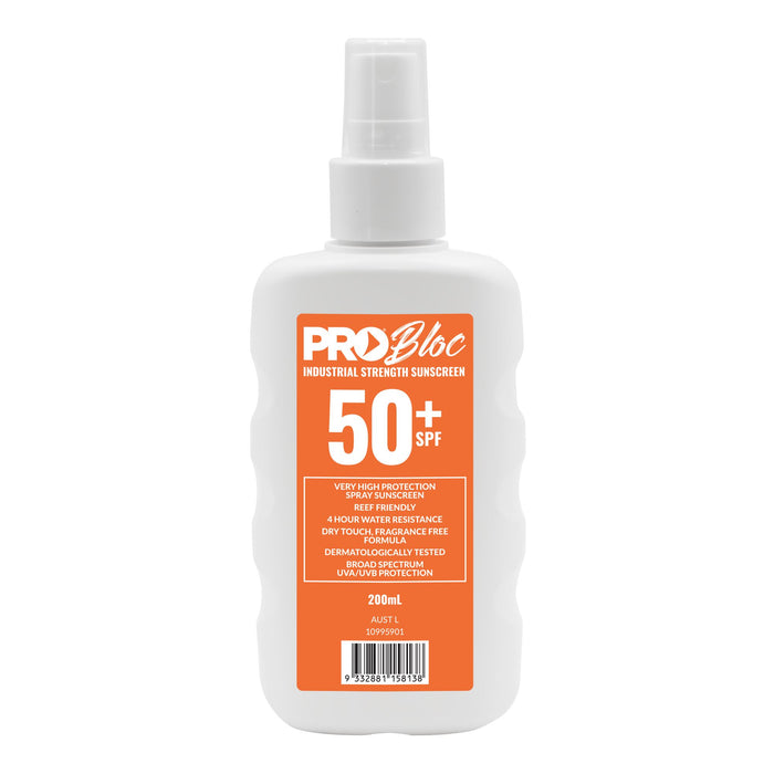 ProBloc SPF 50+ Sunscreen Spray Bottle 200ml