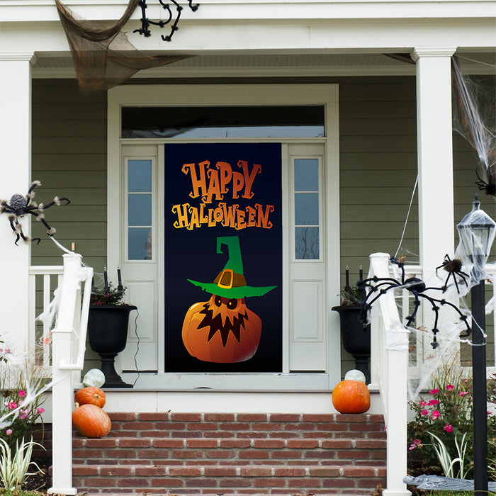 DoorFoto Door Cover Pumpkin Decor