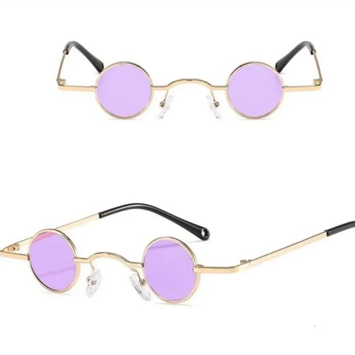 Punk Small Round Metal Sunglasses – Retro Festival Shades