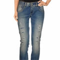 RA-RE Distressed Denim Straight Leg Jeans - Wild Time Fashion