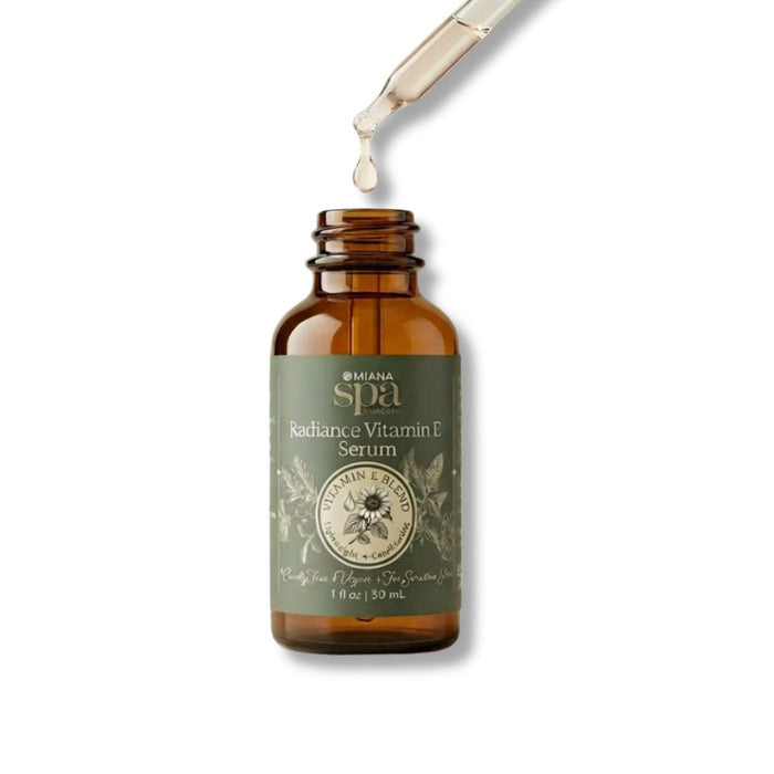 Omiana Natural Cosmetics Oil Radiance Vitamin E Serum – Lightweight, Conditioning Moisture for Sensitive Skin