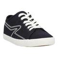 side view Rag & Bone Black Low Court Canvas Sneakers lace up size 10