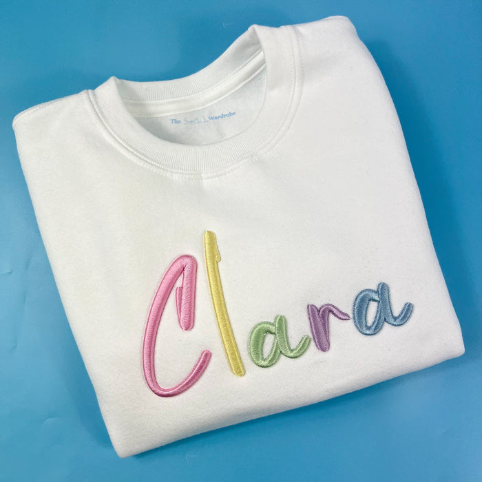 Rainbow Puff Sweatshirt