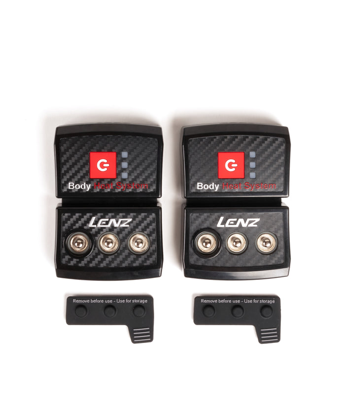 LENZ body mount system components on a white background