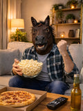 Realistic Full Head Latex Brown Horse Mask