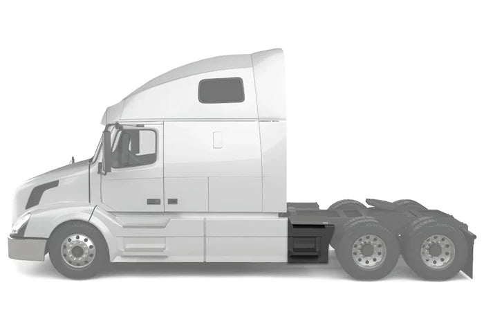 Rear Step Side Fairing Pane with steps Driver 29" 2004-2017 Volvo VNL