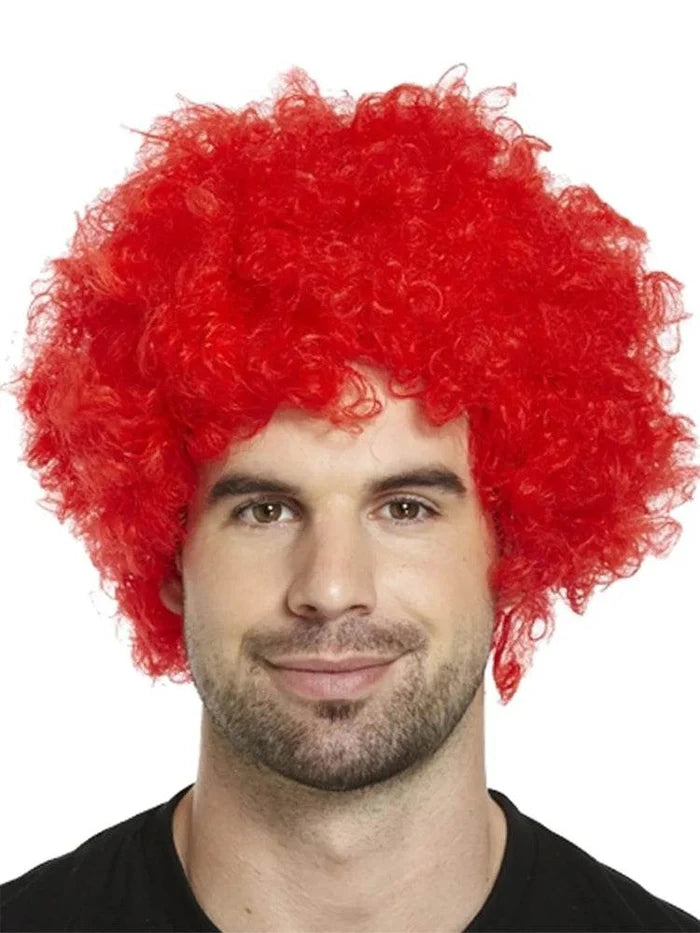 Red Clown Afro Wig - thefancydress.co.uk