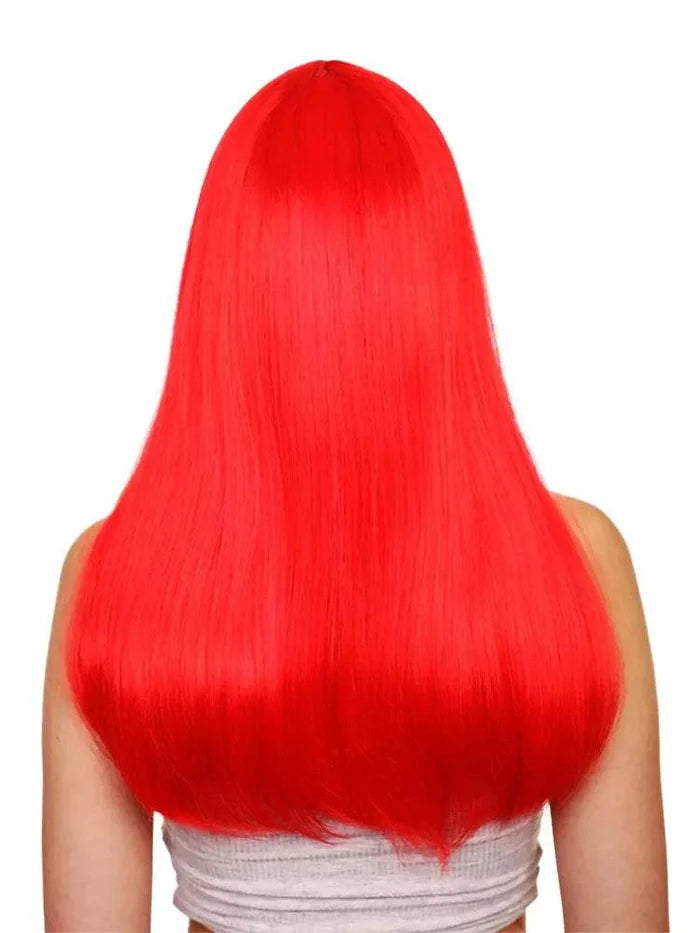 Red Long Bob Wig - thefancydress.co.uk
