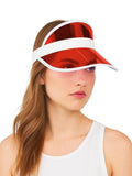 Red Poker Visor Hat - thefancydress.co.uk