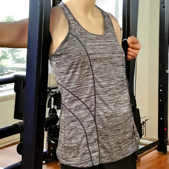 Reebok Gray Marbled Athletic Tank - Wild Time Fashion