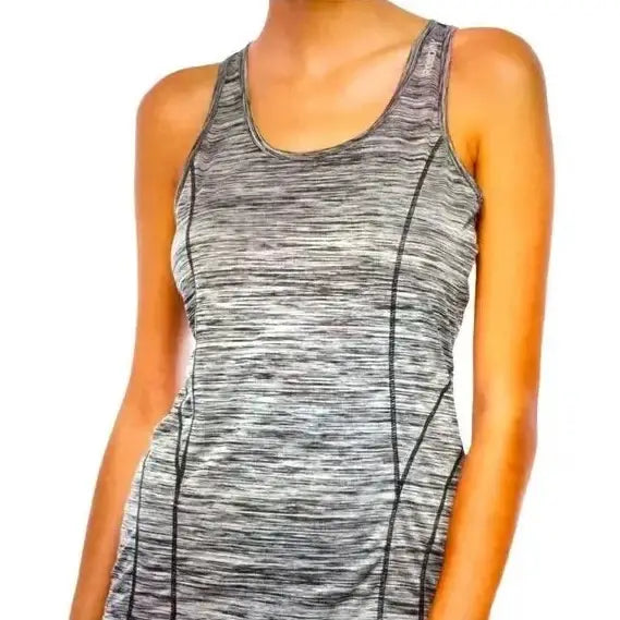 Reebok Gray Marbled Athletic Tank - Wild Time Fashion