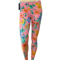 Retro Floral Mid Rise Ankle Leggings