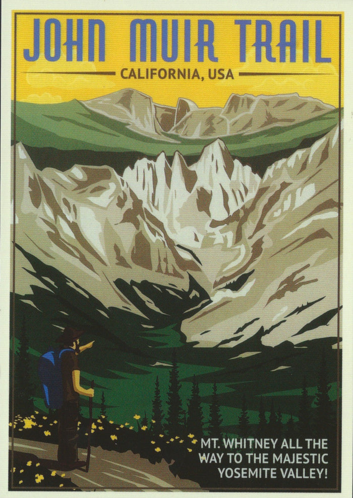 Retro John Muir Trail Postcard (12 Qty.)